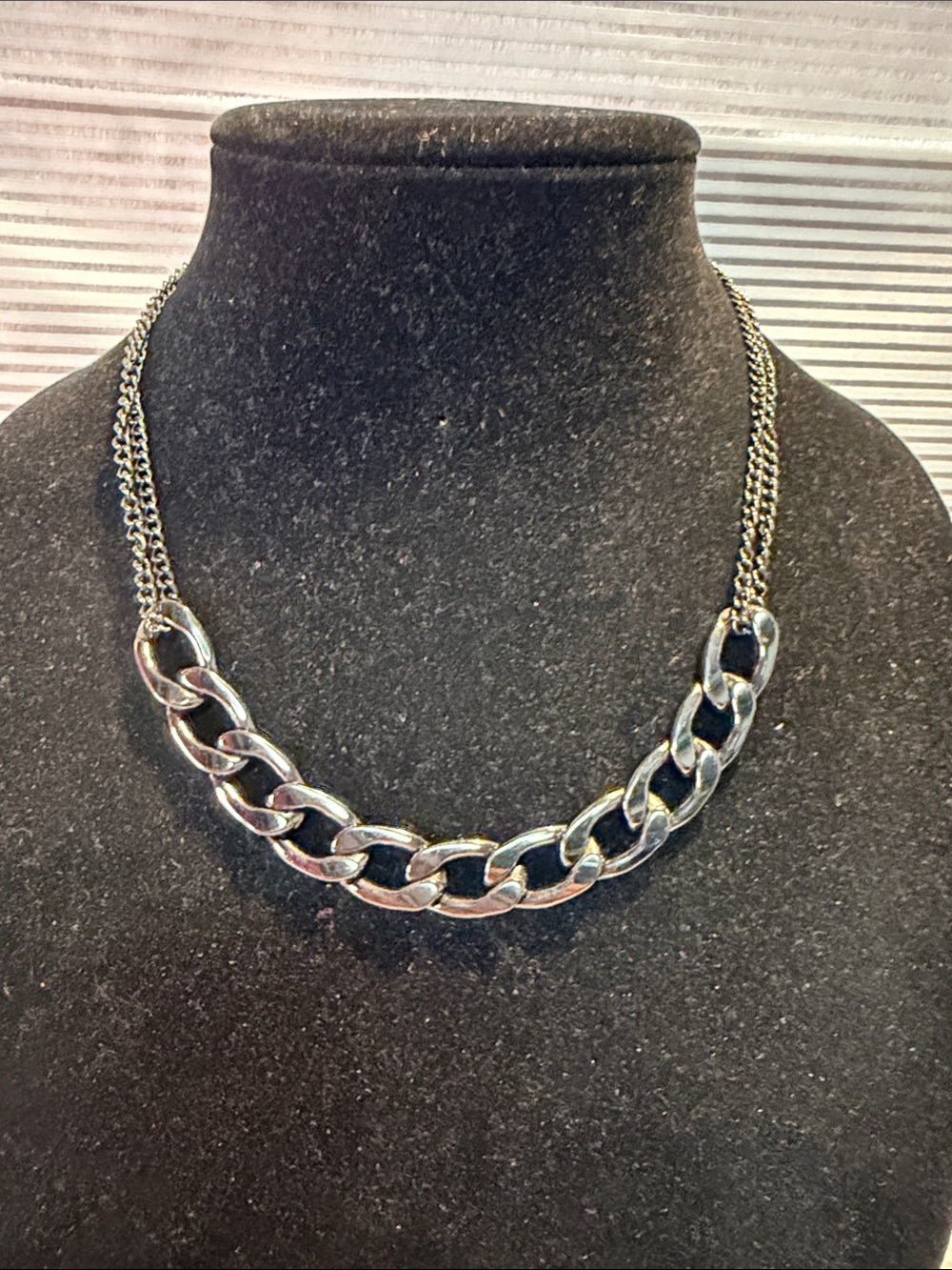 Classic Black Chain Link Necklace - Women Jewelry